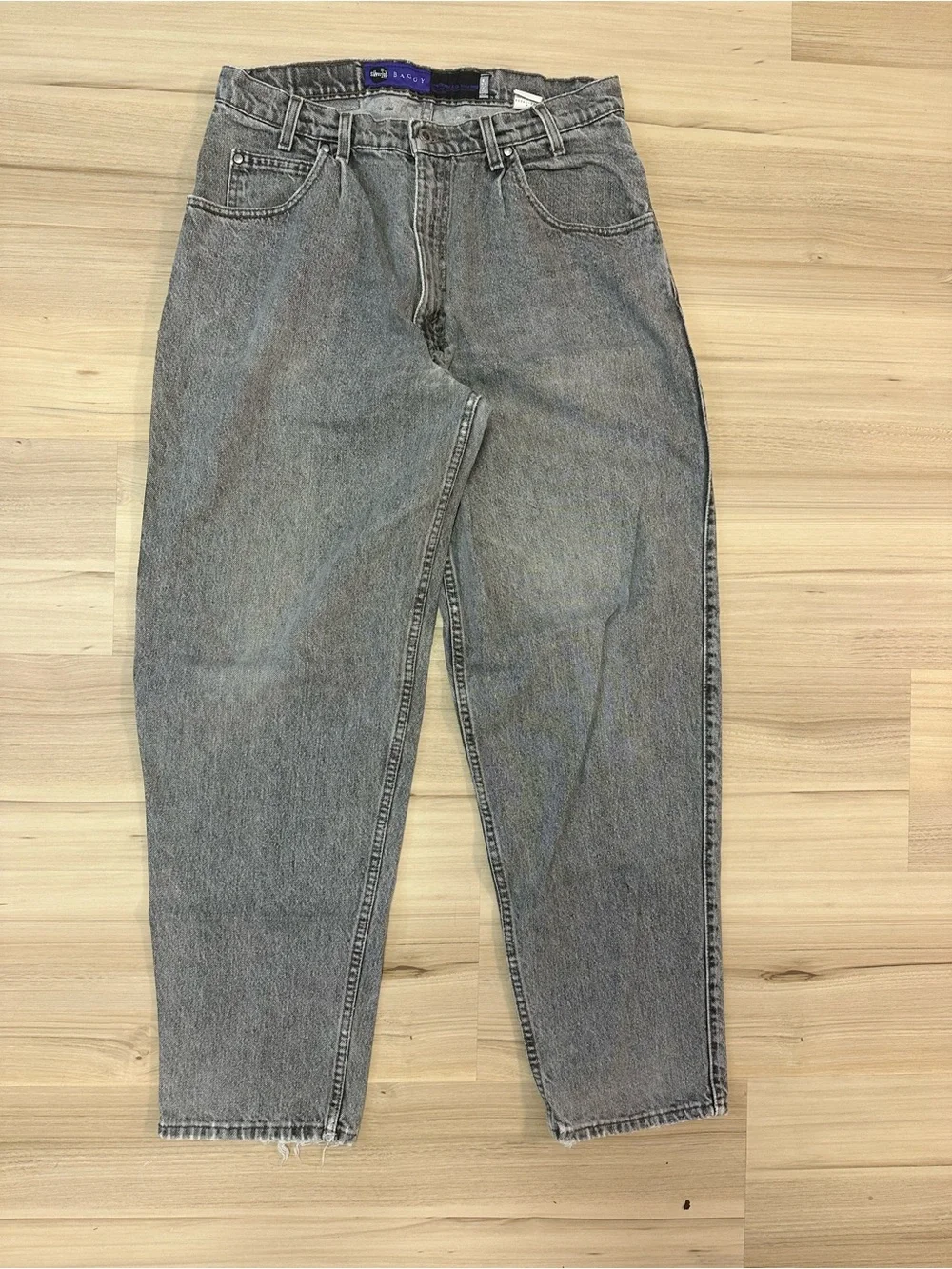 Vintage Levi’s SilverTab Baggy Jeans 36x32 Made USA Gray Wash